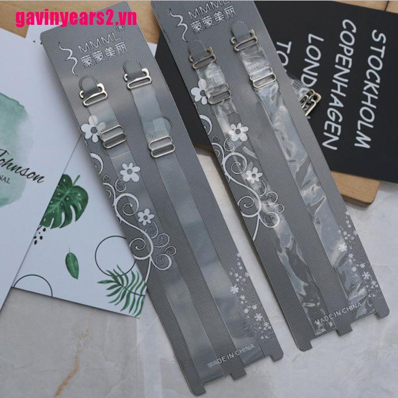 Dây Áo Ngực silicone Trong Suốt Co Giãn Phối Khóa Kim Loại
