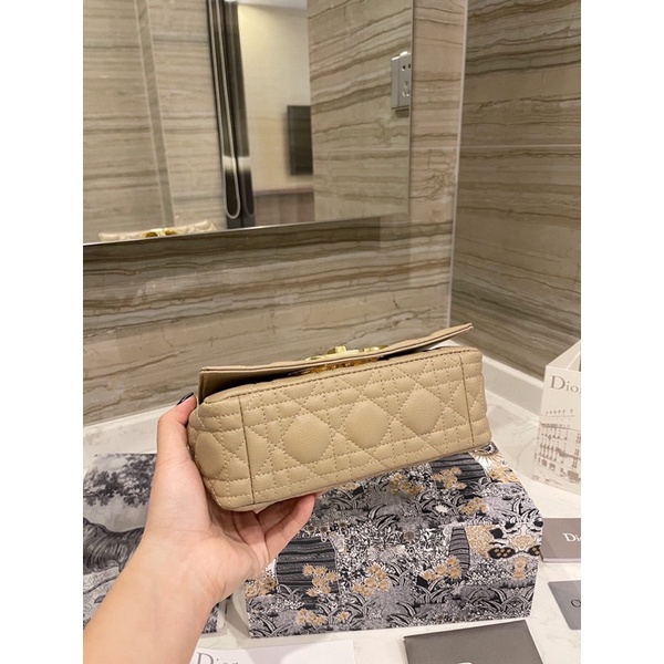 TÚI DIOR CARO SIZE 20CM KHOÁ VÀNG