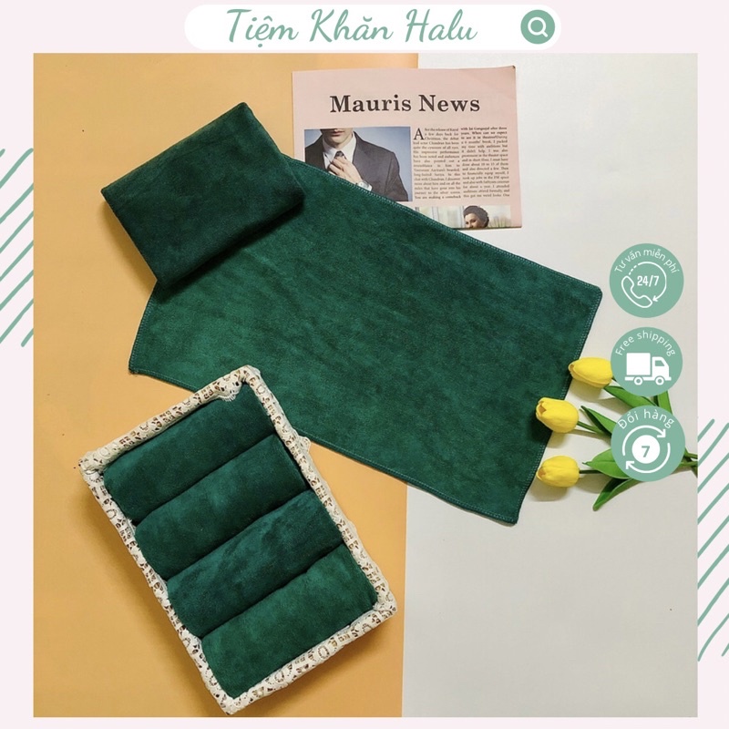 Khăn nail⚡️𝗙𝗥𝗘𝗘 𝗦𝗛𝗜𝗣⚡chất liệu microfiber loại 1 (30.50) thấm hút nước cực tốt dùng trong nail.