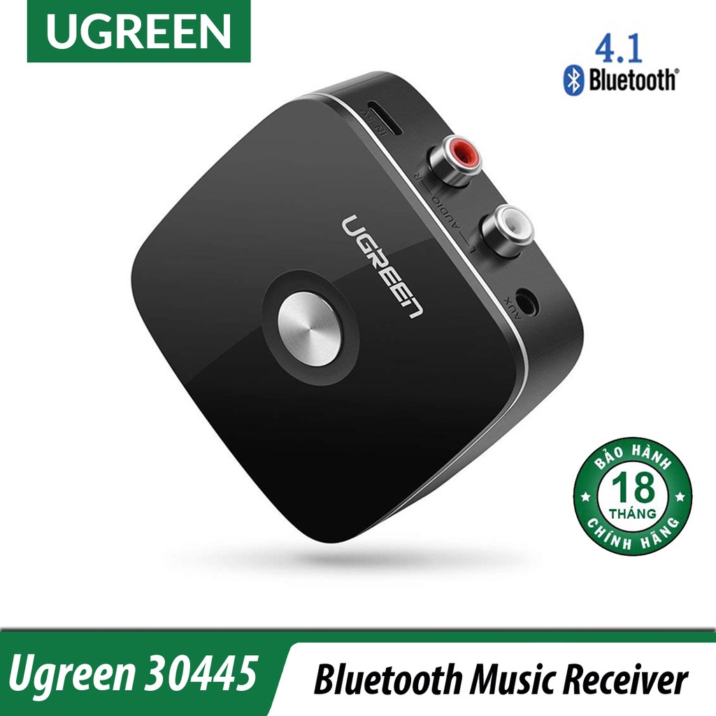 Bộ Nhận Âm Thanh Bluetooth 4.1 | UGREEN 30445, Chất lượng âm thanh HiFi cao cấp, không delay giật lag