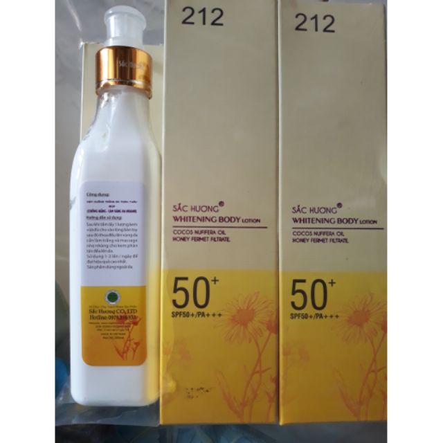 SẮC HƯƠNG KEM DƯỠNG TRẮNG DA TOÀN THÂN GIÚP CHỐNG NẮNG 50+ LÀM TRẮNG DA NHANH 200ml | BigBuy360 - bigbuy360.vn