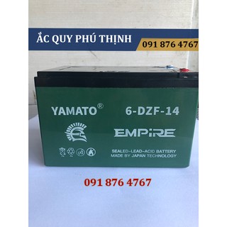Ắc quy xe đạp điện 12V-14Ah Yamato Emprie 6-DZF-14/6-DPB-14