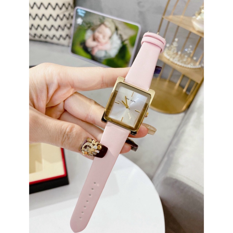 Đồng hồ nữ ANNE KLEIN mặt vuông dây da mềm mịn sắc nét sang trọng, bảo hành 12 tháng | BigBuy360 - bigbuy360.vn