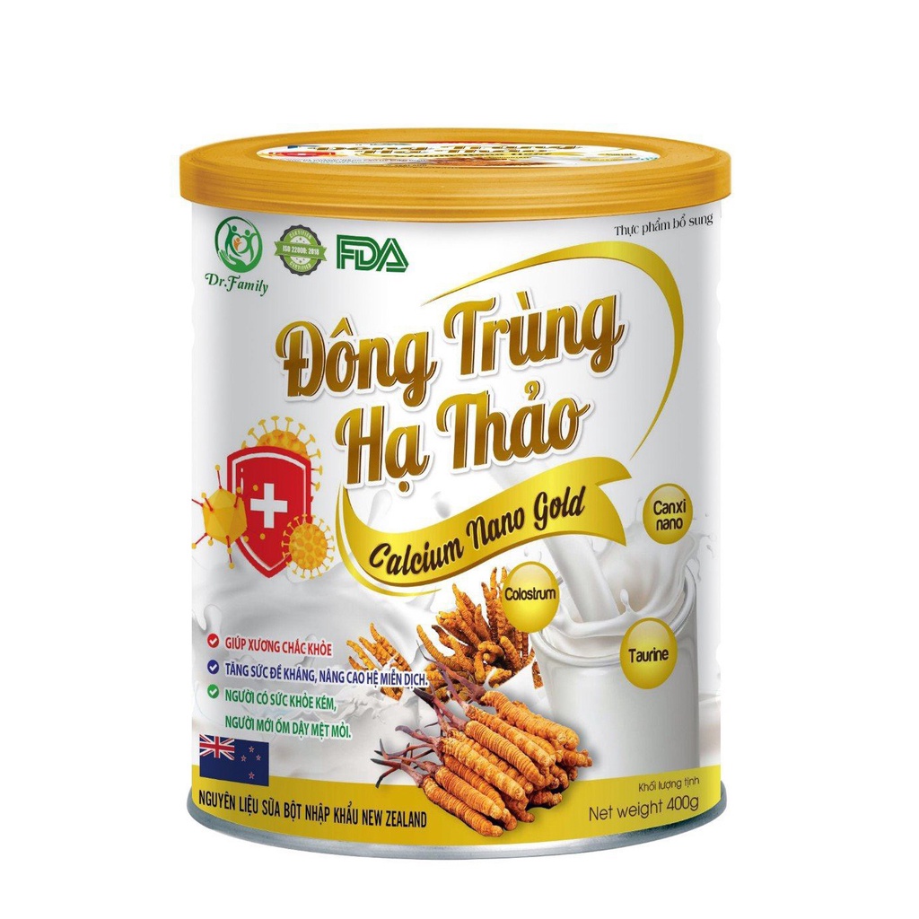 Sữa Đông trùng hạ thảo giúp tăng sức khỏe, sức đề kháng - 400g