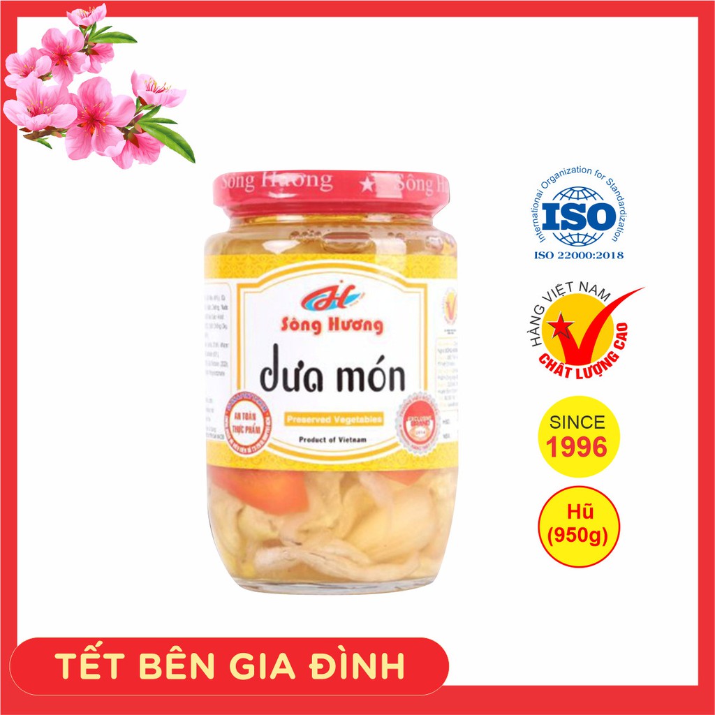 Dưa Món Sông Hương Foods Hũ 950g - Làm quà Tết , ăn kèm chả lụa , bánh chưng , lạp xưởng , tôm khô , nem chua | BigBuy360 - bigbuy360.vn