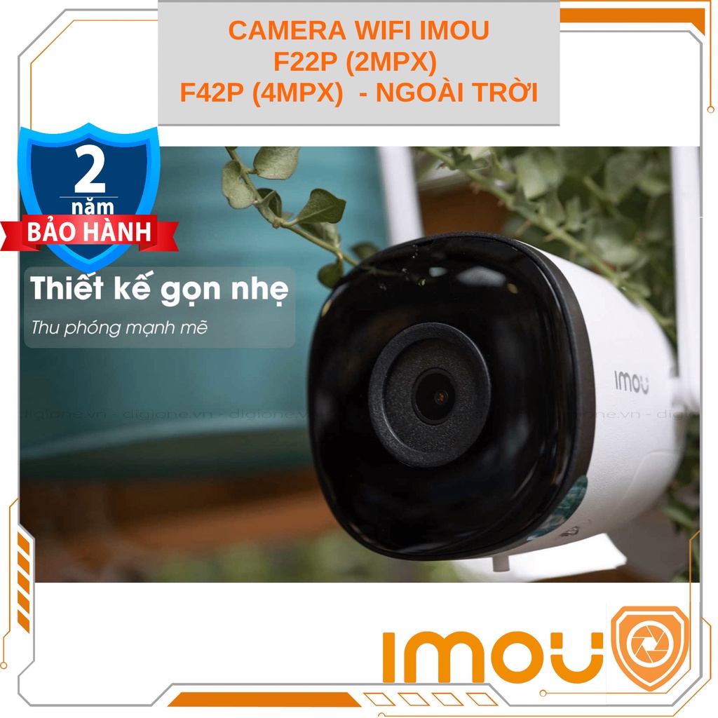 Camera wifi - mini - Imou IP ngoài trời xem qua điện thoại laptop F22P F42P
