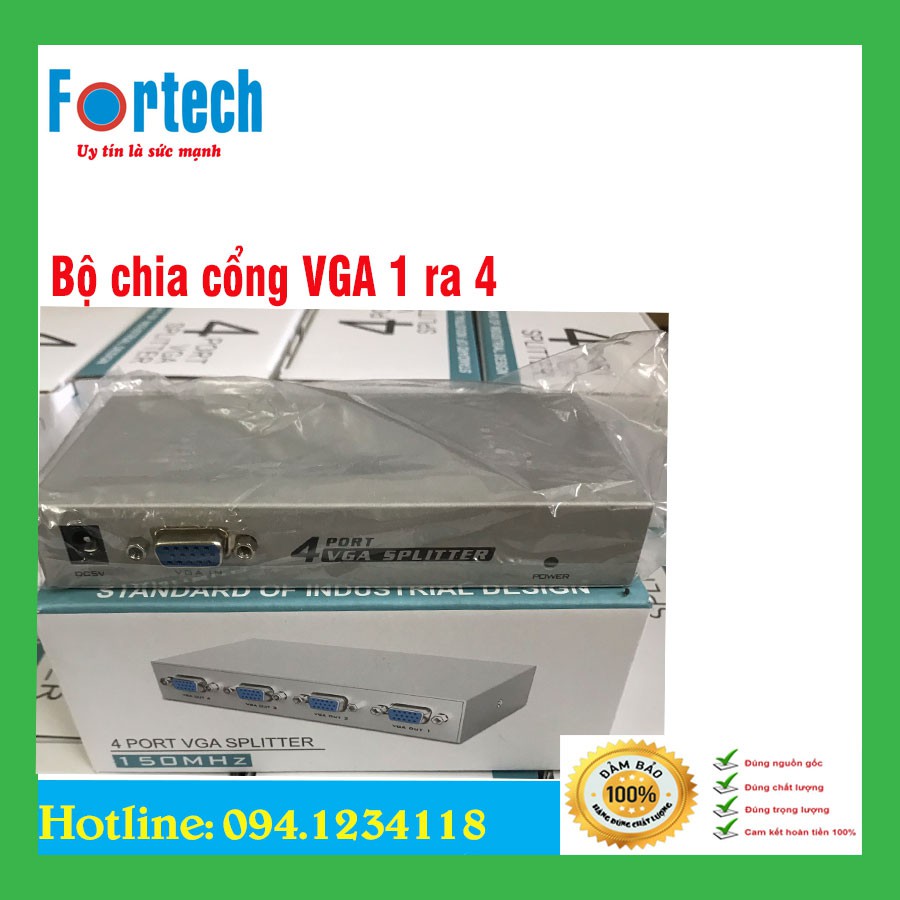 Bộ chia cổng VGA 1 ra 4 cổng.