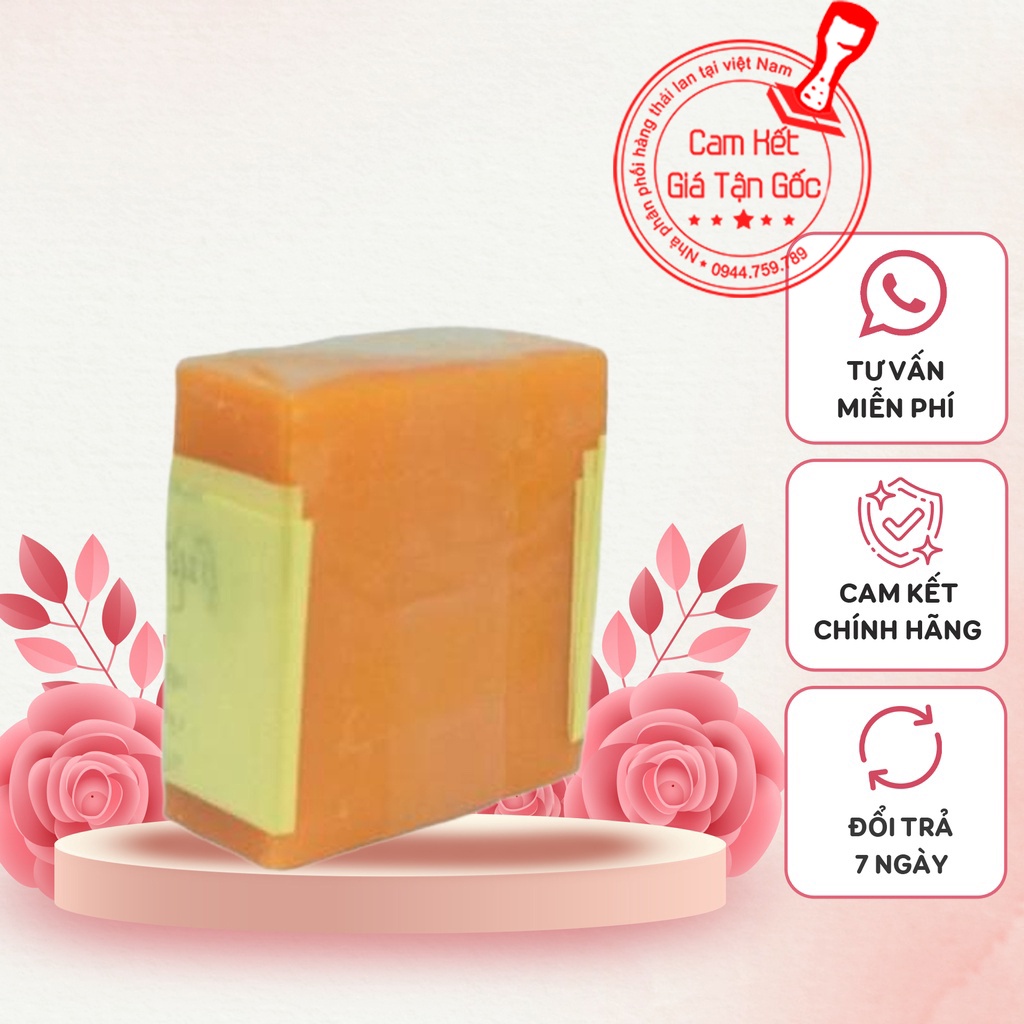01 cục xà phòng Cam nghệ Galong thái lan 65g