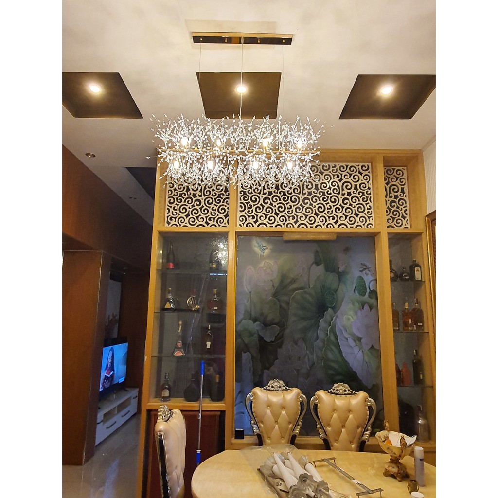 Đèn thả Bồ Công Anh trang trí bàn ăn hiện đại sang trọng, chất liệu pha lê k9 cao cấp,tặng kèm bóng led, bảo hành 2 năm
