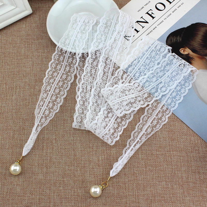 Đai váy ren gắn ngọc, dây lưng nữ thắt nơ