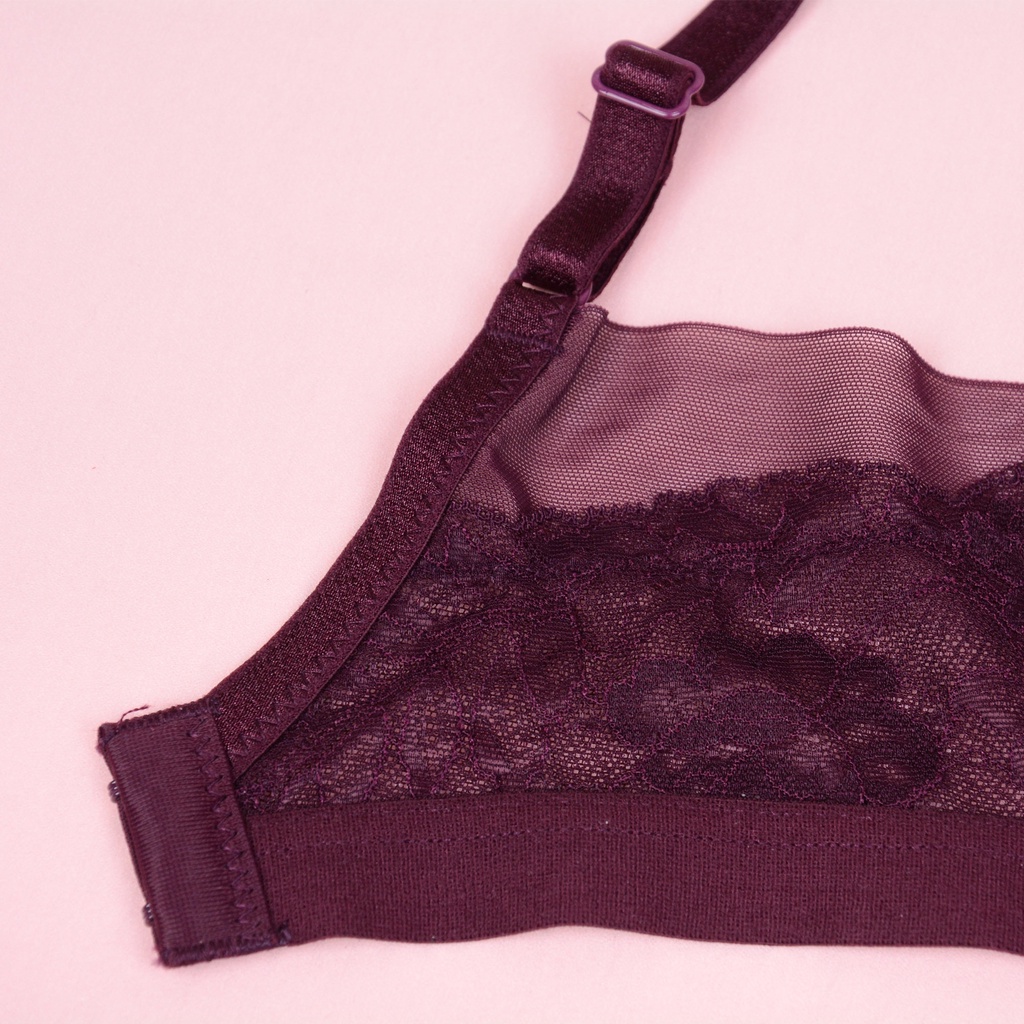 Áo lót nữ phối ren HMTmoda không gọng, cup xéo, mút mỏng S10-29721B