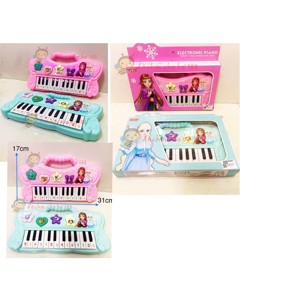Đồ Chơi Đàn Piano Phát Nhạc hát karaoke Cho Bé  Phát Sáng elsa pony