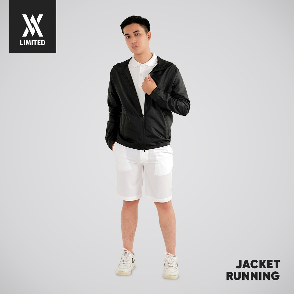 Áo khoác thể thao nam nữ chống tia UV, Black Jacket Running, đen cá tính, mỏng nhẹ, kháng nước, chống UV+