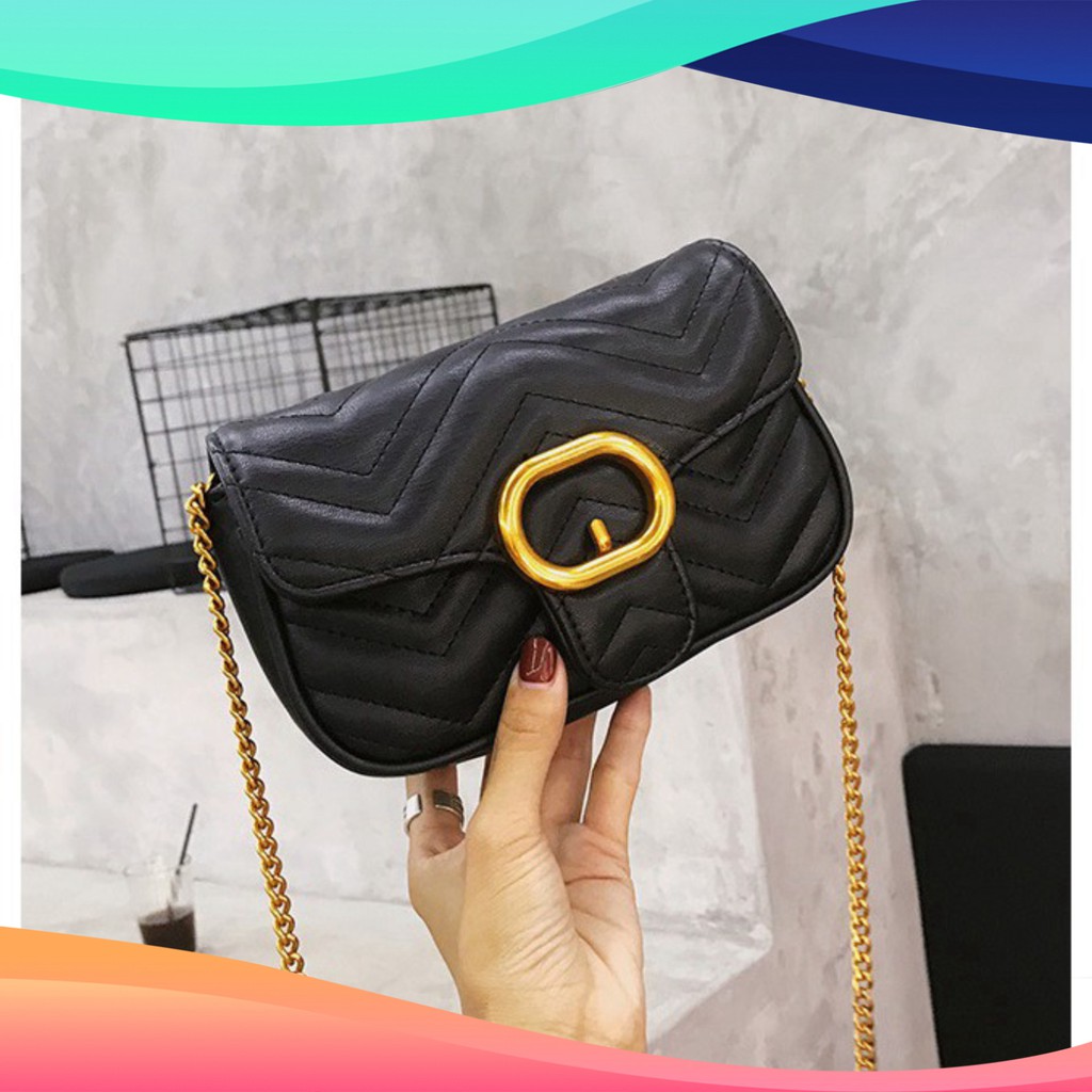 Túi xách nữ đeo chéo khóa mạ vàng sang chảnh siêu xinh TX22 túi đeo vai T.xách Chip Xinh