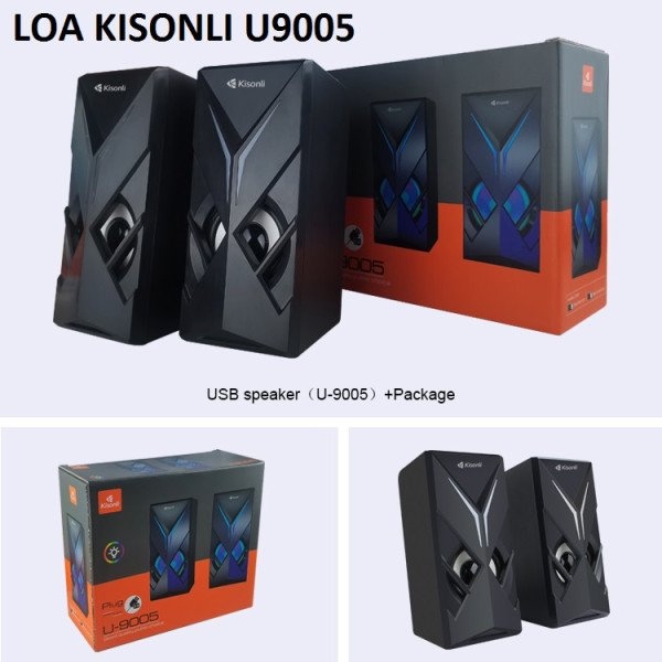 Loa vi tính Kisonli U-9005 AM THANH ĐÚNG CHUẨN