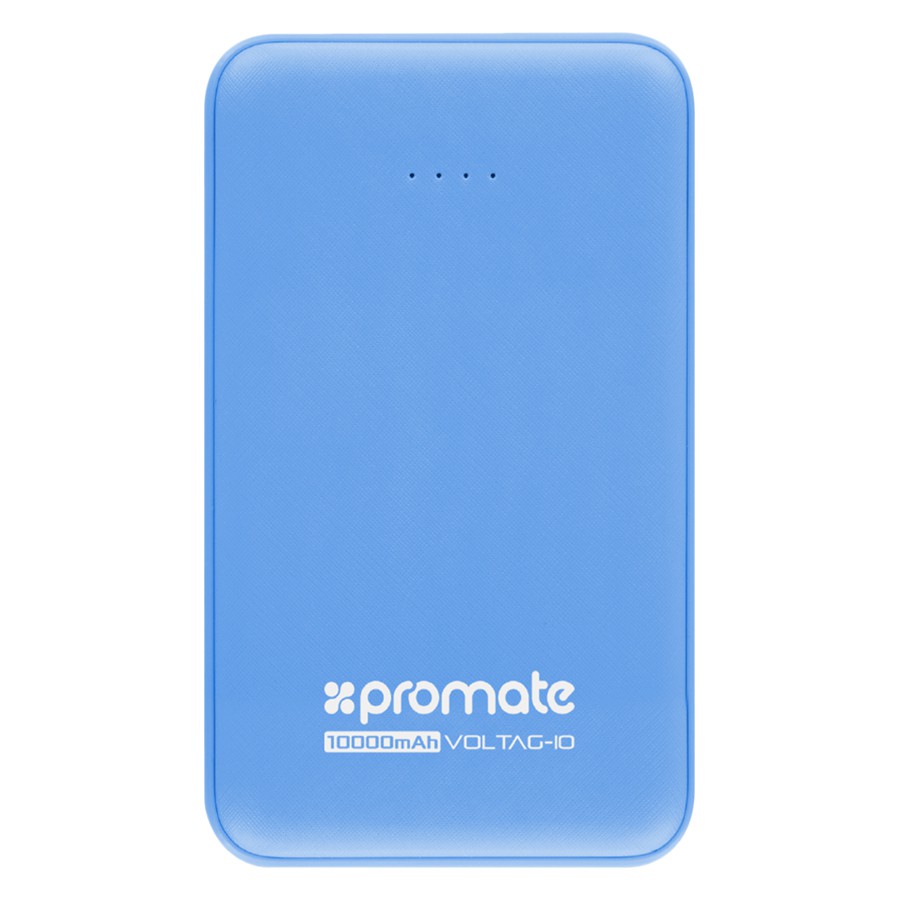 Sạc dự phòng  Promate Voltag-10 10000mAh - Cổng Sạc UltraFast (5V/2.1A &amp; 5V/1A) Siêu Nhỏ Gọn