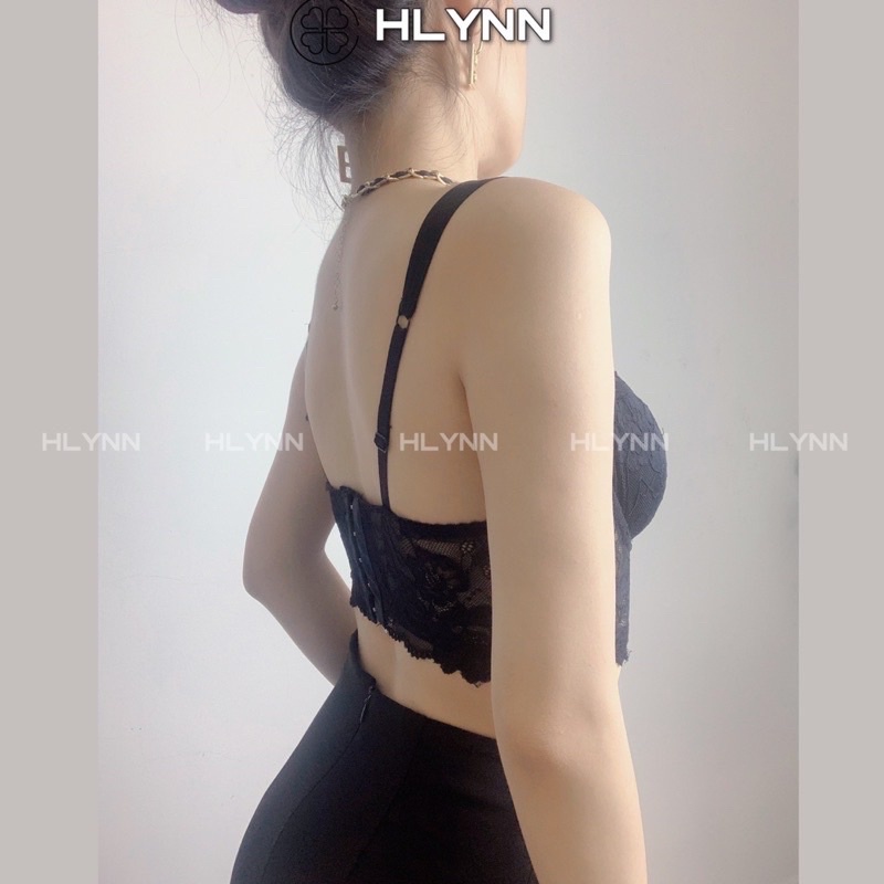 Áo corset ren quai lụa tặng kèm mút M194