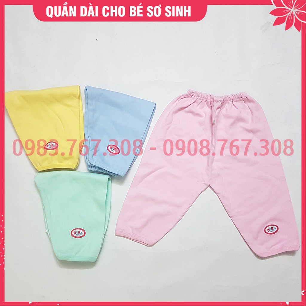 Quần Baby Born Màu Chất Nỉ Cotton Dày Dặn - Nhiều Màu Cho Bé Trai Bé Gái