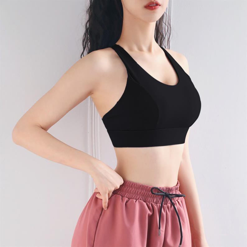 ÁO BRA TẬP GYM YOGA FREESHIPÁO THỂ THAO NÂNG NGỰC ĐỊNH HÌNH 3 HÀNG MÓC CÀI AMYBRA A060