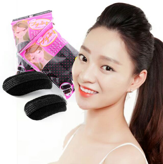 Combo cột búi tròn tóc và đệm phồng mái
