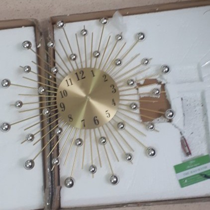 Đồng hồ treo tường MONSKY GCLOCK loại 70X70 (cm) cao cấp làm từ kim loại sơn tĩnh điện chạy máy kim trôi chuẩn (2017)