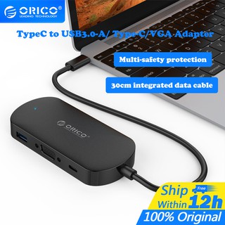 Orico Đầu Chuyển Đổi HUB Type-C Sang VGA / PD USB 3.0 Cho MacBook Samsung (TCV1)