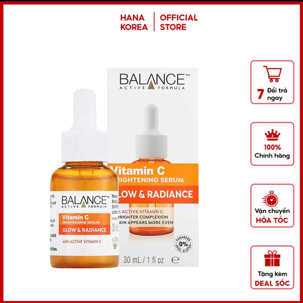 SERUM/ TINH CHẤT TRẮNG Da Balance Vitamin C Brightening Serum Glow & Radiance( 30ml)