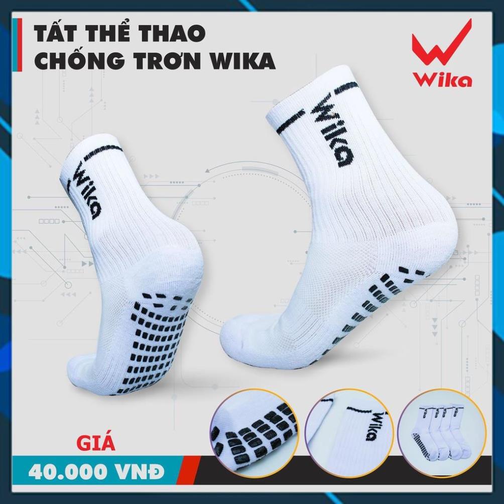 Tất bóng đá chống trơn Wika, tất vớ đá banh có cao su chống trượt