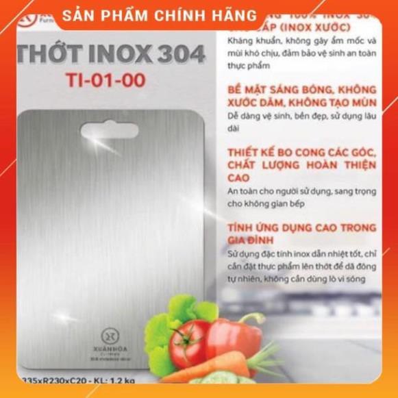 Thớt Inox 304 chính hãng Xuân Hoà siêu bền đẹp