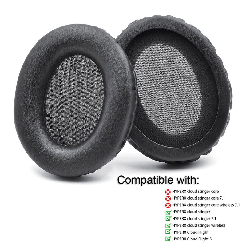 1 Cặp Mút Đệm Tai Nghe Chụp Tai Bằng Da Cho Hyperx Cloud Stinger / Hyperx Cloud