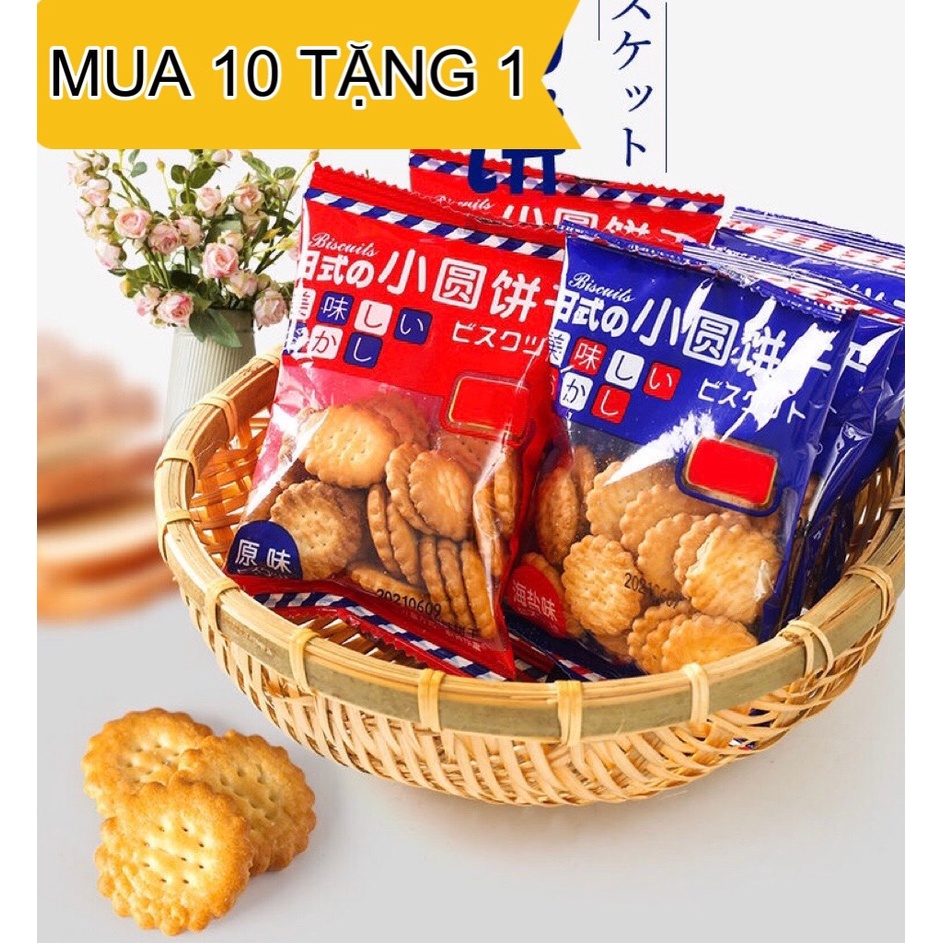 BÁNH QUY TRÒN GIÒN XỐP KIỂU NHẬT VỊ TRUYỀN THỐNG & VỊ MẶN ĂN VẶT