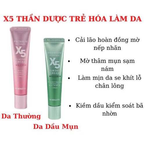 Kem trẻ hoá da Retinol X5 Elastin 30ml Chính Hãng