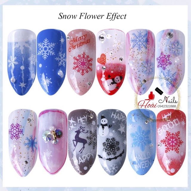 Set xăm noel - Phụ kiện Nail