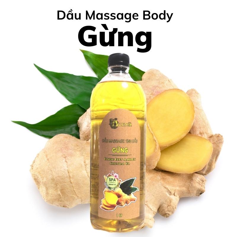 Dầu Massage Body Tinh Dầu Gừng ACENA Trơn Tay, Mùi Thơm Thư Giãn Dễ Chịu, Chất Lượng Chuẩn Spa 5 Sao, Dễ Sử Dụng