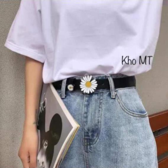 thắt lưng hoa cúc dây nịt 2 hoa cúc