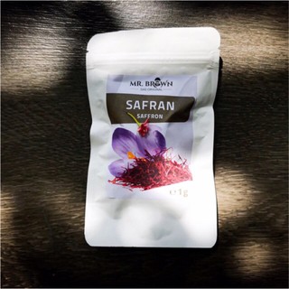 Nhụy hoa nghệ tây Saffron Mr Brown 1gr - Hàng nhập có hóa đơn