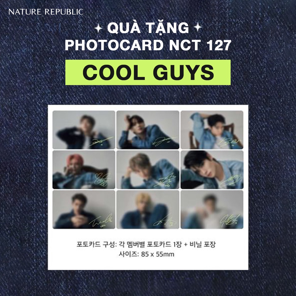 Quà tặng 1 card Nature Republic NCT_COOLGUYS  bất kỳ