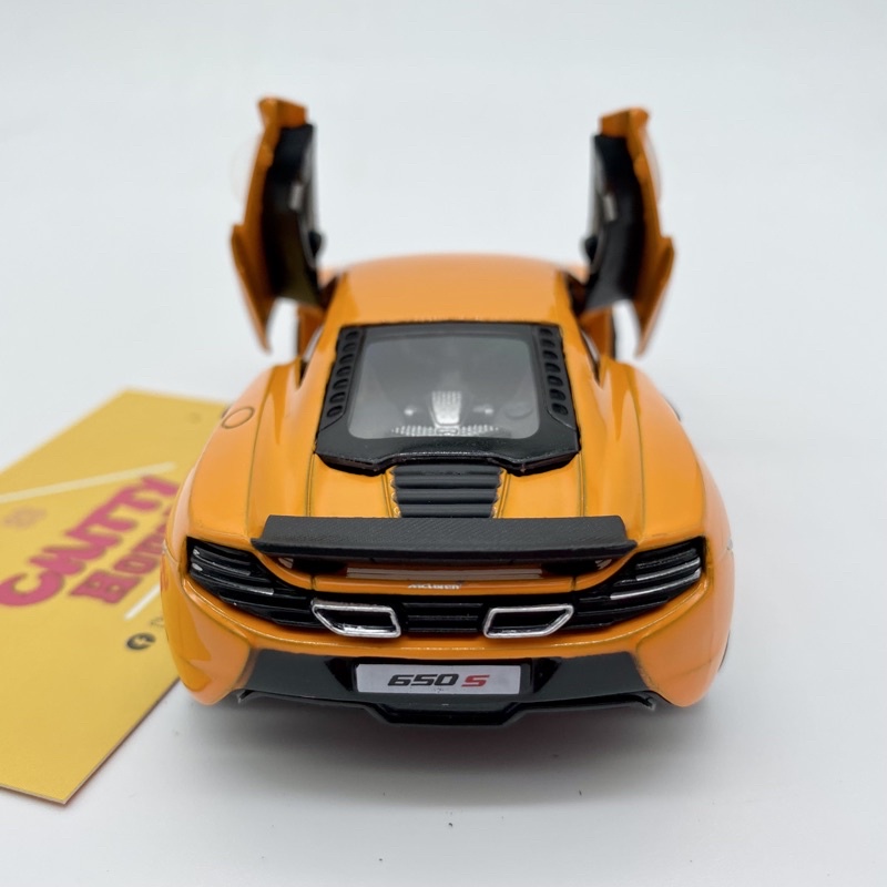 Ô tô kim loại mô hình  McLazen 650S tỷ lệ 1:36 mở được 2 cửa, trang trí taplo, sưu tầm, đồ chơi cho bé