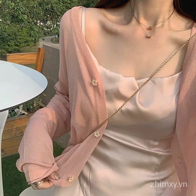 Áo Khoác Cardigan Dệt Kim Do Dower Thiết Kế Xinh Xắn Dịu Dàng Cho Nữ