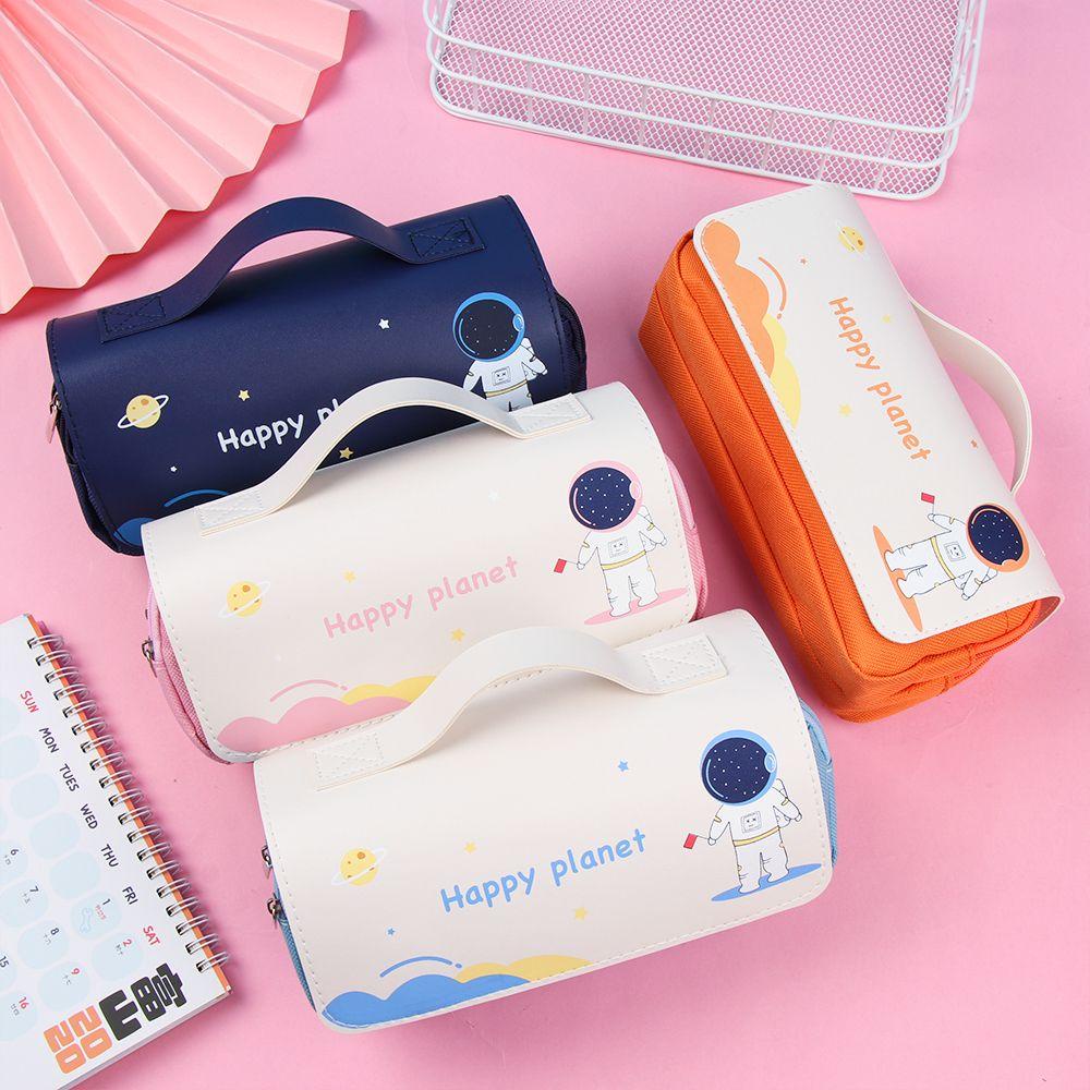 Túi Đựng Bút Chì / Đồ Trang Điểm Sức Chứa Lớn In Hình Phi Hành Gia