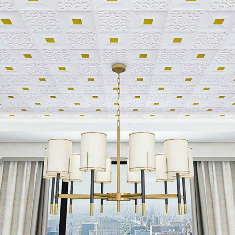 Miếng dán tường trang trí 3d hình gạch men màu sắc