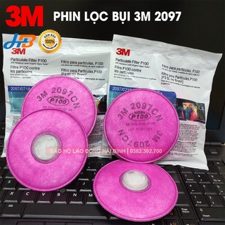 Phin lọc bụi 3M - Bông lọc bụi 3M 2097 (lọc bụi khói hàn, bụi than, đá, xi măng, bụi kim loại, bụi amiăng