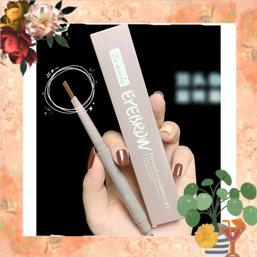 Chì Kẻ Mày 2 đầu NUDE Lameila Tone Nâu Nude Chính Hãng Nội Địa