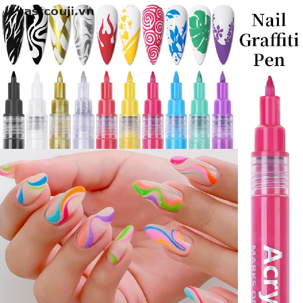 1 Bút Vẽ Móng Nghệ Thuật VASTJI 16 Màu Tùy Chọn