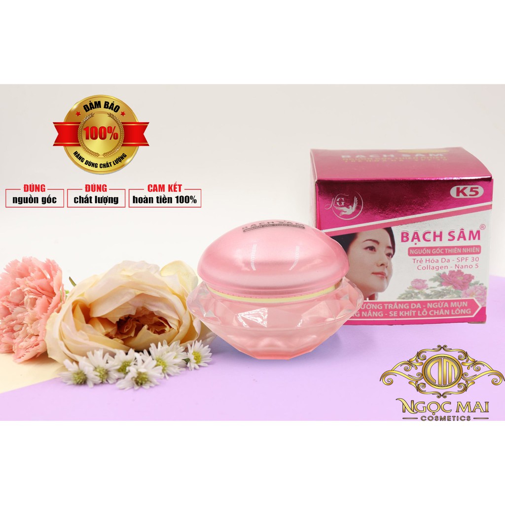 Kem dưỡng trắng da, ngừa mụn, chống nắng, se khít lỗ chân lông Bạch Sâm K-5