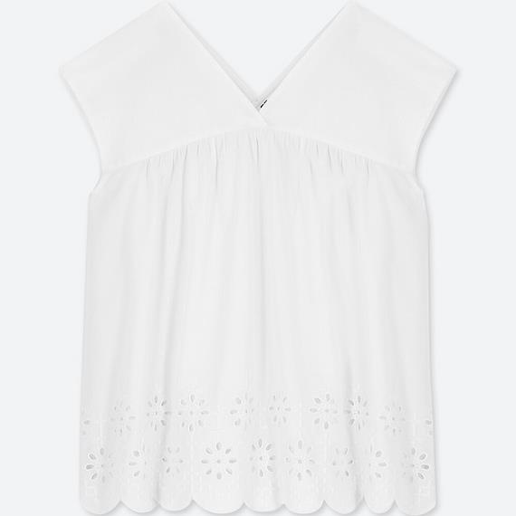 Áo thêu nữ xinh xắn Uniqlo - 405315