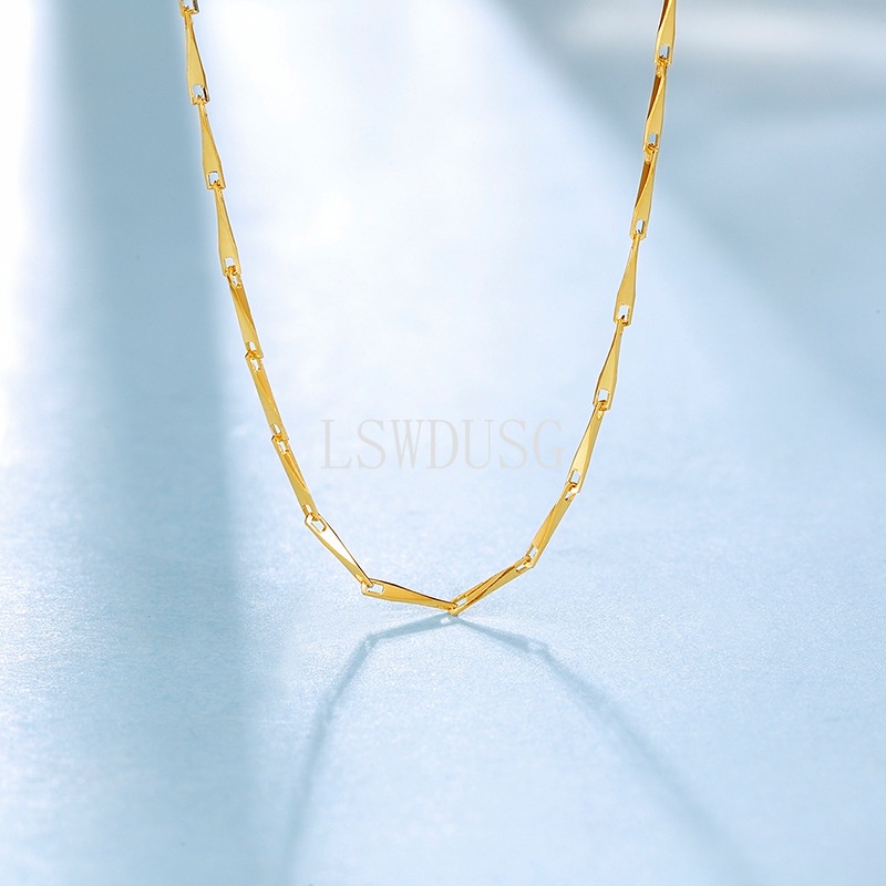 Vòng cổ Mạ Vàng 925 Mặt Tam Giác Thời Trang 18K
