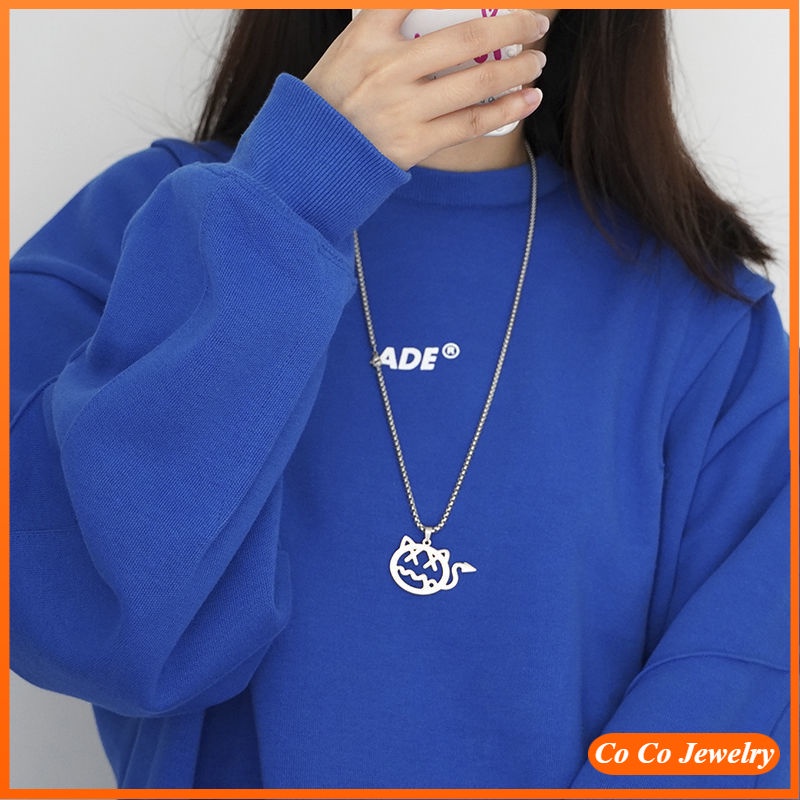 Vòng cổ mặt hình quỷ nhỏ phong cách hiphop thời trang cá tính