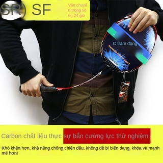 EVợt cầu lông mới, một đôi đánh đơn chuyên nghiệp nam nữ siêu nhẹ và hoàn toàn carbon