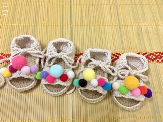 combo 4 đôi giày handmade cho bé gái